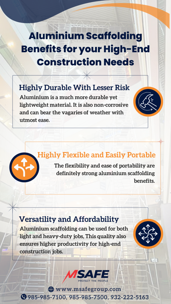 Aluminium Scaffolding Benefits for your High-End Construction Needs